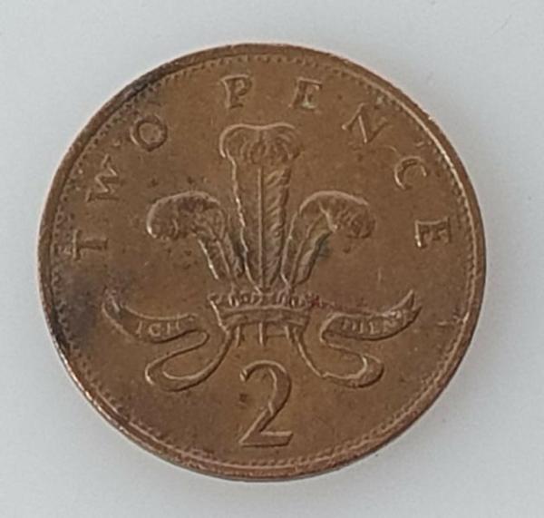 2 Pence 1985, Königin Elizabeth II., Großbritannien