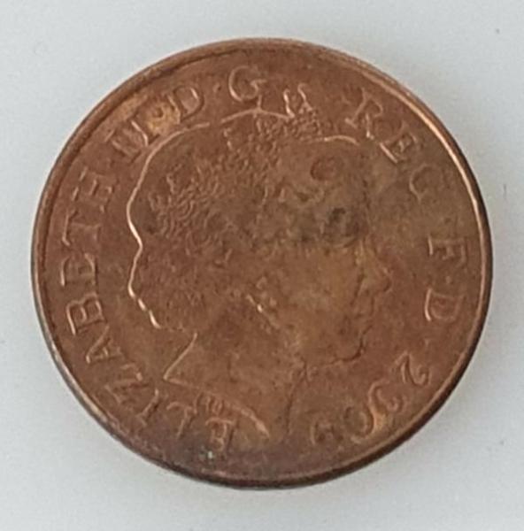 2 Pence 2009, Königin Elizabeth II., Großbritannien
