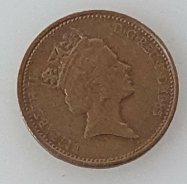 1 Penny 1985, Königin Elizabeth II. , Großbritannien
