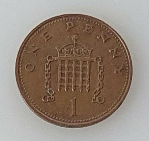 1 Penny 1985, Königin Elizabeth II. , Großbritannien