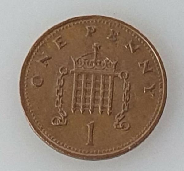 1 Penny 1986, Königin Elizabeth II. , Großbritannien