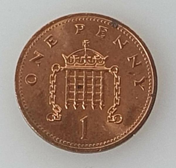 1 Penny 1991, Königin Elizabeth II. , Großbritannien