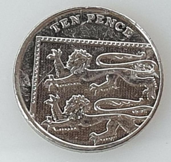 10 Pence 2013, Königin Elisabeth II, Großbritannien