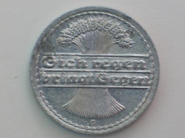 50 Pfennig 1921 G, Deutschland Weimarer Republik