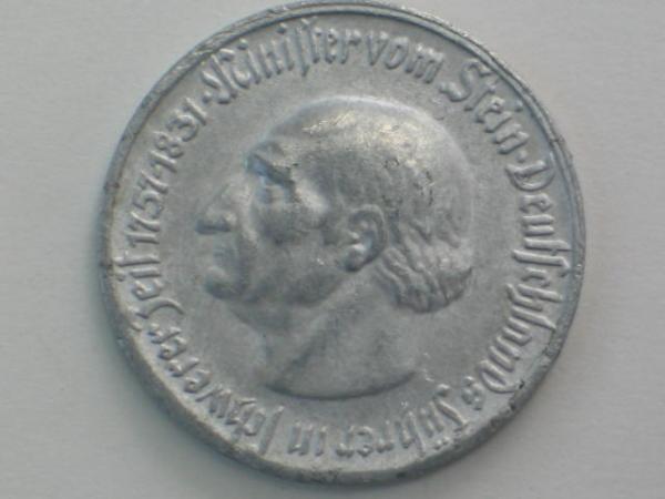 50 Pfennig 1921, Notgeld Provinz Westfalen Deutsches Reich