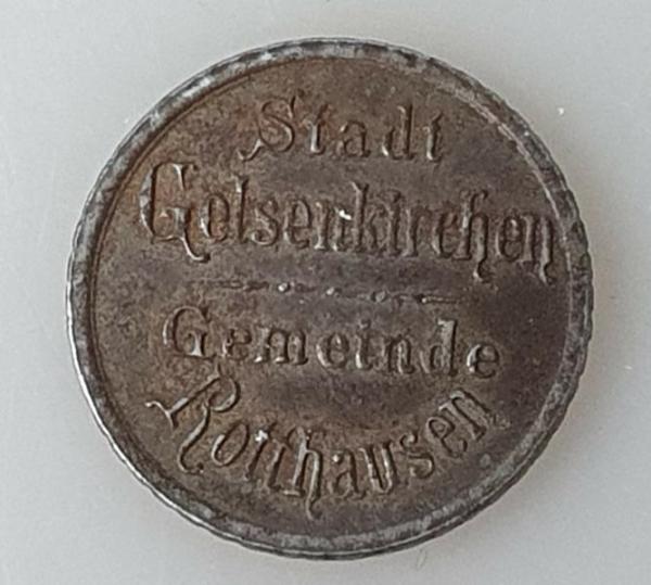 50 Pfennig 1919, Notgeld Stadt Gelsenkirchen und Rotthausen