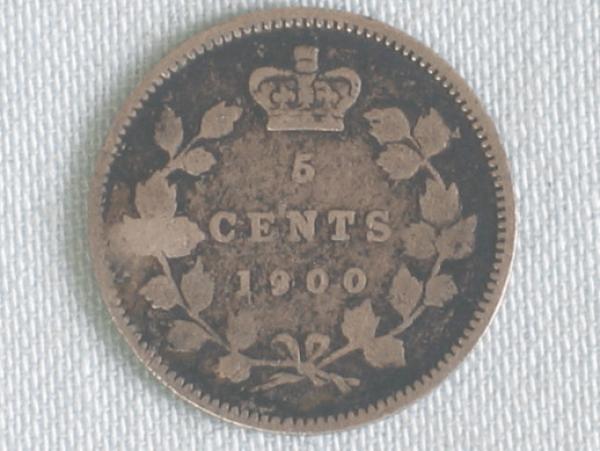 5 Cents "Victoria" 1900 Kanada aus 925er Sterlingsilber