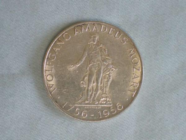 25 Schilling Wolfgang Amadeus Mozart 1756 - 1956