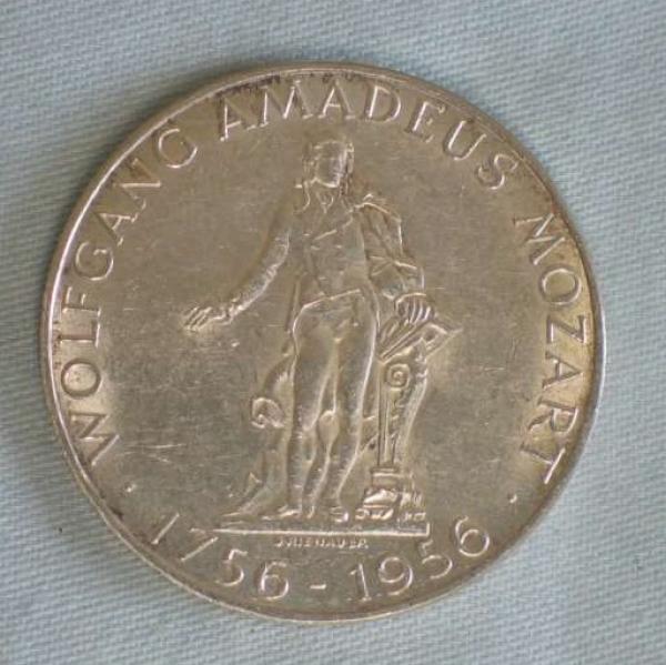 25 Schilling Gedenkmünze -Wolfgang Amadeus Mozart 1756 - 1956-, Sibermünze, Österreich