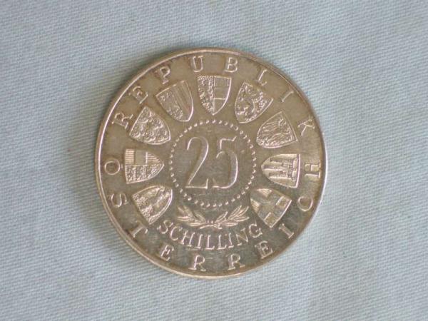 25 Schilling Wolfgang Amadeus Mozart 1756 - 1956