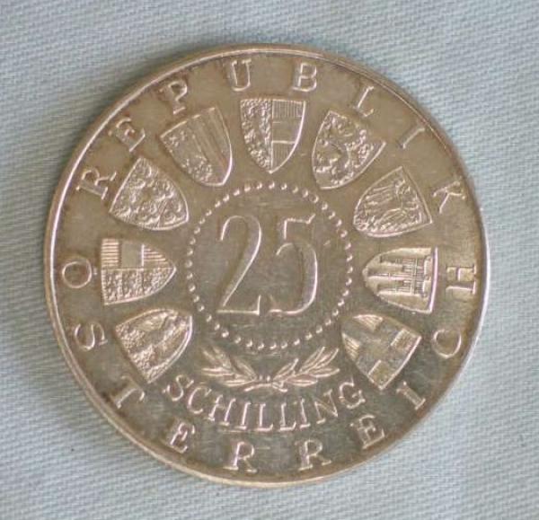 25 Schilling Gedenkmünze -Wolfgang Amadeus Mozart 1756 - 1956-, Sibermünze, Österreich