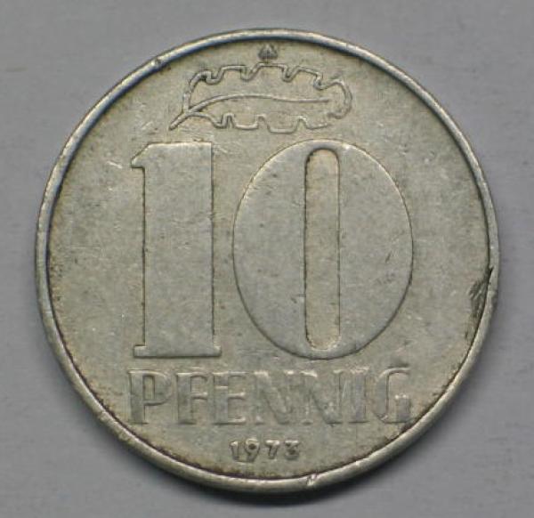 10 Pfennig 1973 A -Deutsche Demokratische Republik-