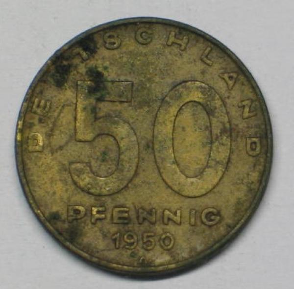 50 Pfennig 1950 A Industrielandschaft -Deutsche Demokratische Republik-