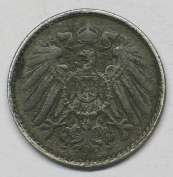 5 Pfennig Kaiserreich -nicht lesbar- aus CuNi
