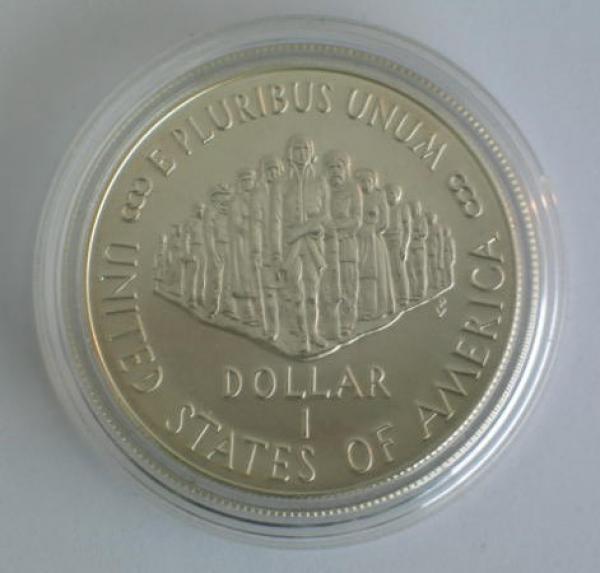 1 Dollar Silbermünze 1987 USA Constitution Coins 200 Jahre Verfassung PP in Kapsel