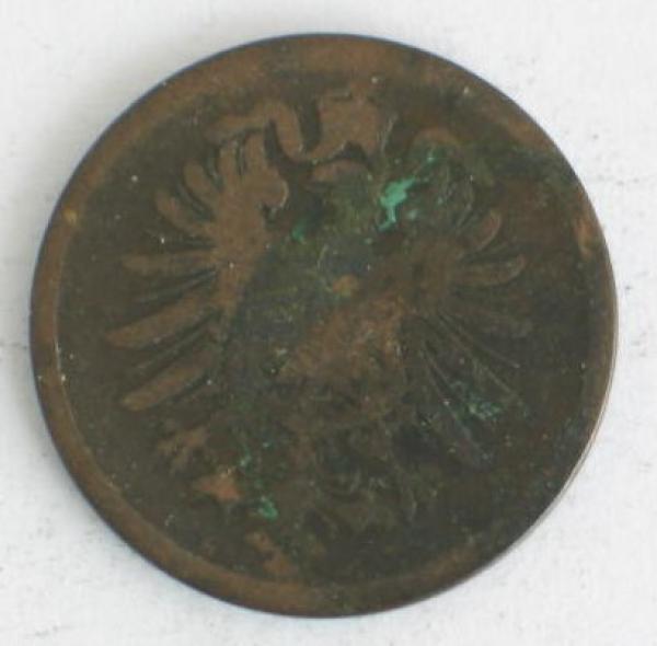 2 Pfennig Kaiserreich 1874 G aus Bronze