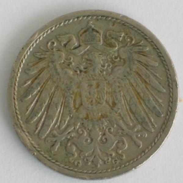10 Pfennig Kaiserreich 1907 G aus CuNi