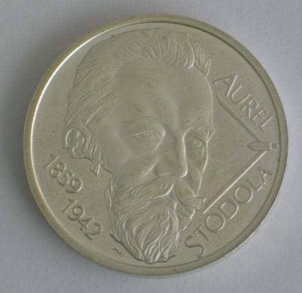 10 EUR Gedenkmünze "Dampfturbine" "Aurel Stodola" 2009 Slowenien/Slovensko aus 925er Sterlingsilber