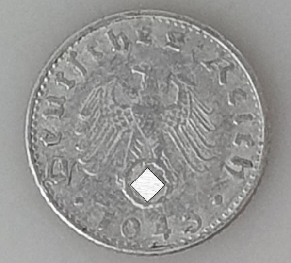 50 Reichspfennig, 1943 D, Deutsches Reich