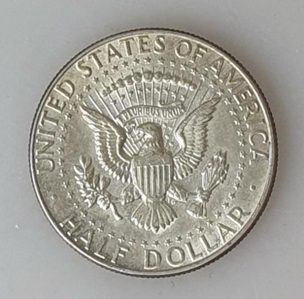 1/2 Dollar Half Dollar 1966, Kennedy, USA, Silber 400