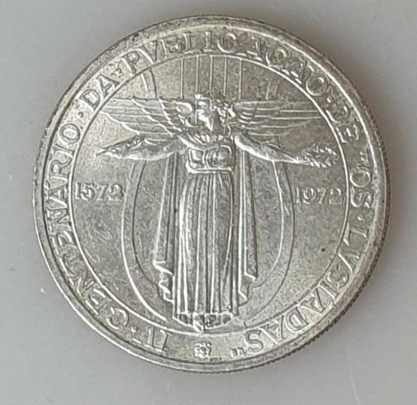 50 Escudos 1972, 400. Jahrestag von "Os Lusiadas", Portugal, Silber 650