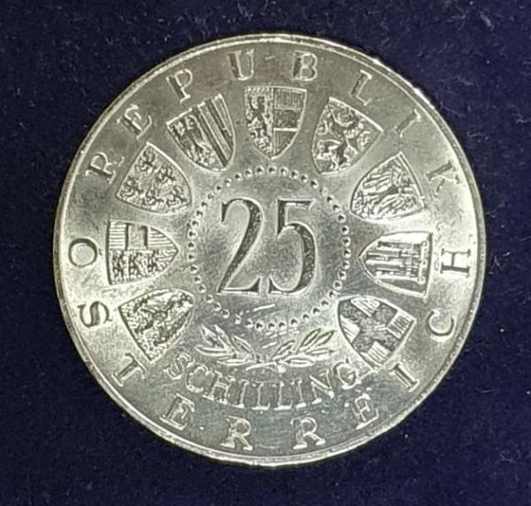 25 Schilling Österreich "Mariazell" 800er Silbermünze