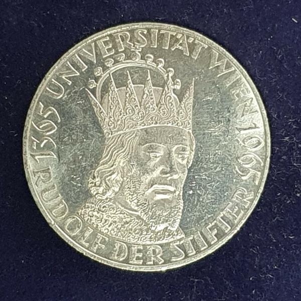 50 Schilling "600 Jahre Universität Wien" 1965, Österreich 900er Silbermünze