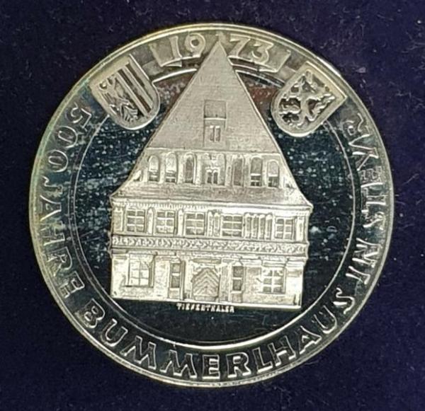 50 Schilling "500 Jahre Bummerlhaus in Steyr" 1973, Österreich 900er Silbermünze