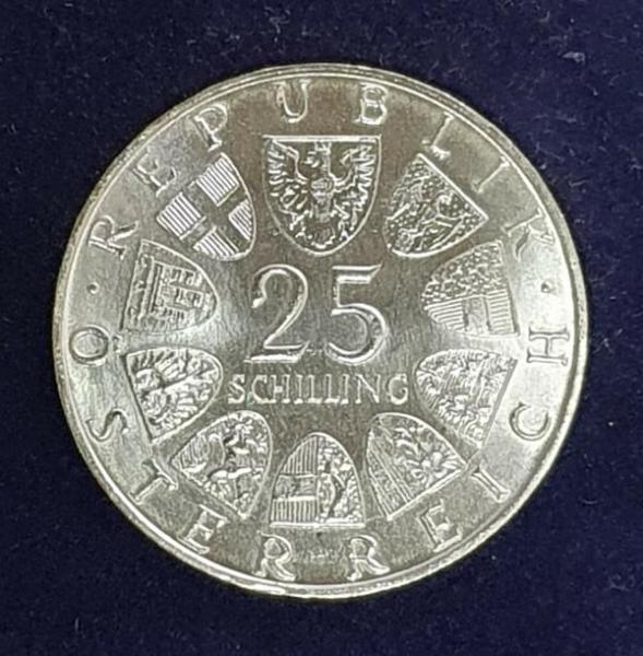 25 Schilling "50. Todestag von Carl Michael Ziehrer" 1972, Österreich 800er Silbermünze