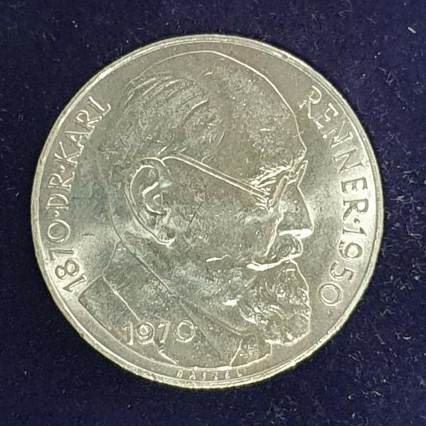 50 Schilling 1970, Dr. Karl Renner, Österreich, Silber 900