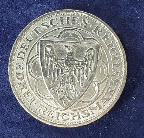 3 Reichsmark "Magdeburg" 1931 A Weimarer Republik aus 500er Silber