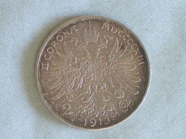 2 Kronen 2 Corona Österreich/ Ungarn 1913