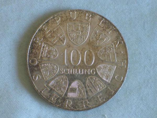 100 Schilling Österreich "Stift Kremsmünster", 1977, Silbermünze