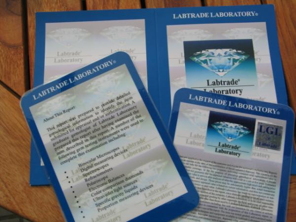 Natürlicher Diamant im Brillantschliff. 0.52 ct / si1 mit LGL Diamond Report