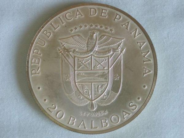 20 Balboas "Simon Bolivar - Matt" aus 925er Silber KM#31