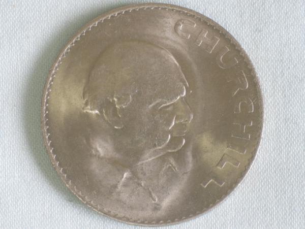 5 Schilling 1965, "Winston Churchill Museum", Großbritannien aus CuNi