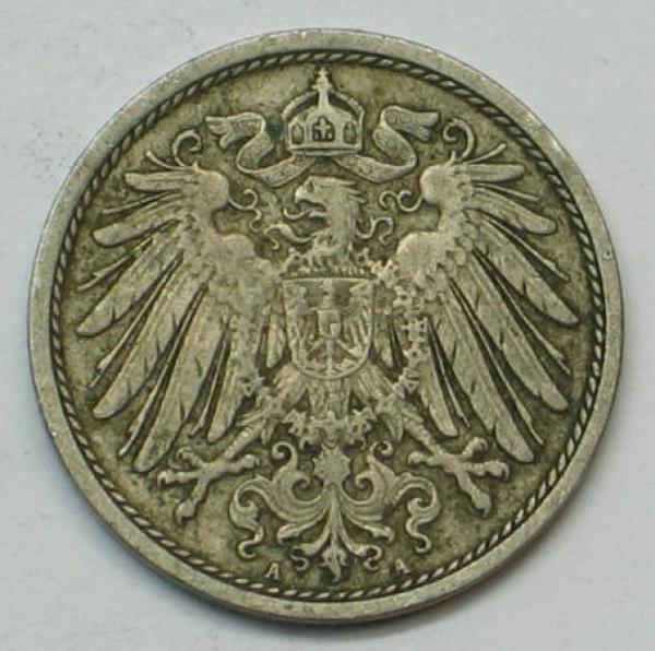 10 Pfennig Kaiserreich 1911 A aus CuNi