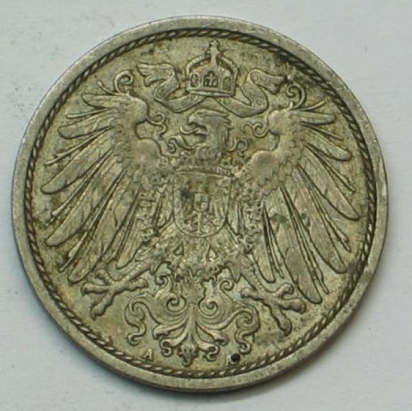 10 Pfennig Kaiserreich 1913 A aus CuNi