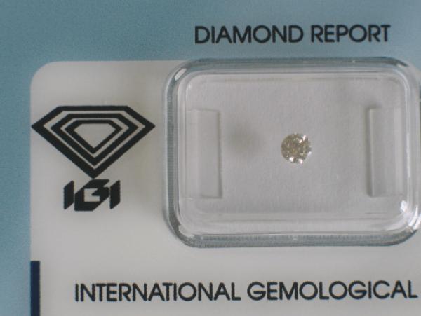 Diamant im Brillantschliff 0.16 ct / VS2 / H / Good / mit IGI Report