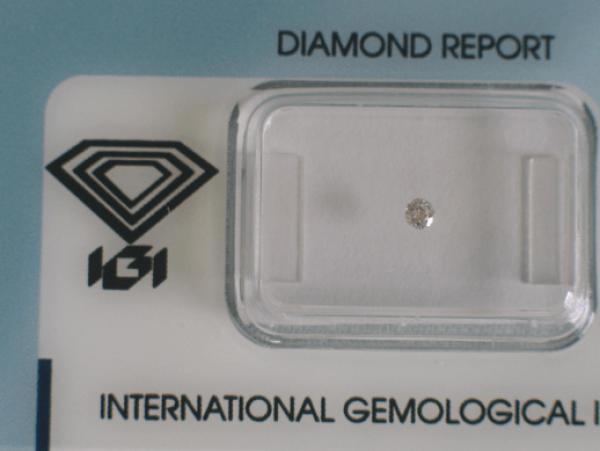 Diamant im Brillantschliff 0.05 ct / VS1 / E / Fair / mit IGI Report