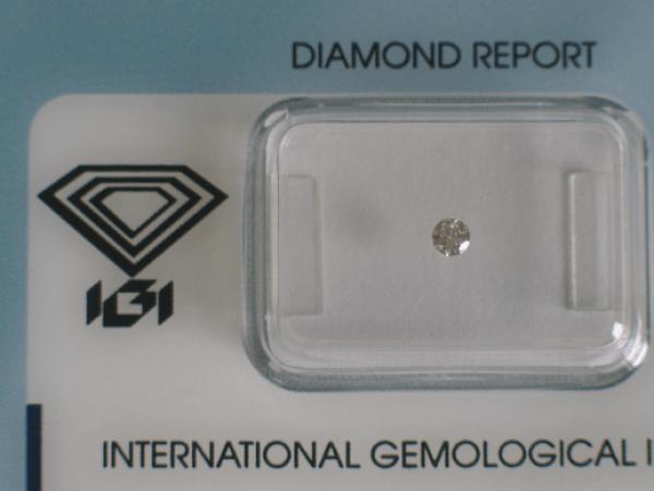 Diamant im Brillantschliff 0.07 ct / VS1 / H / Good / mit IGI Report