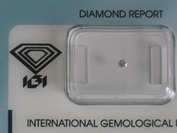 Diamant im Brillantschliff 0.05 ct / VS1 / F / Fair / mit IGI Report