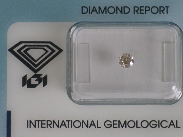 Diamant im Brillantschliff 0.25 ct/ VS1/ J/ F/ G/ G/ mit IGI Report
