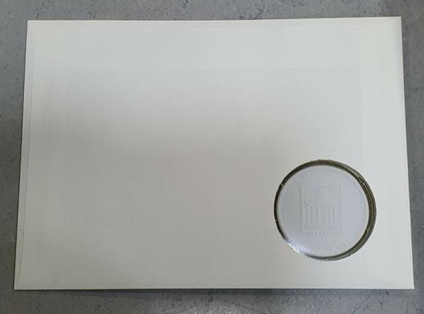 Numisbrief mit Porzellanmedaille, Philatelia Köln 1991