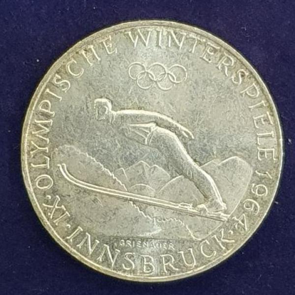 50 Schilling 1964, Innsbruck, Österreich, Silber 900