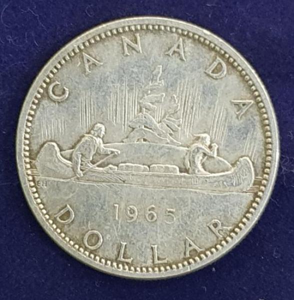 1 Dollar 1965, Kanu, Kanada, Silber 800