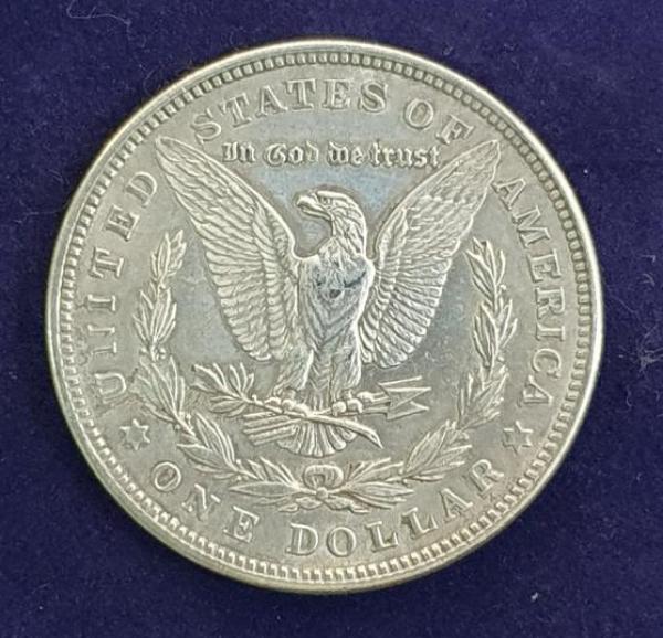 1 $ US 1921 -Morgan Dollar-, USA, Silber 900