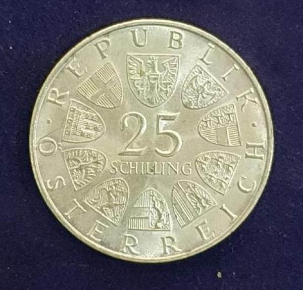 25 Schilling 1971, Wiener Börse, Österreich, Silber 800