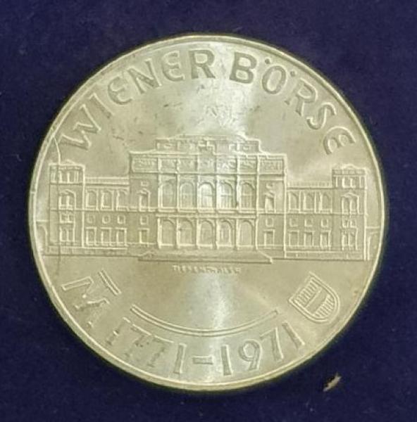 25 Schilling 1971, Wiener Börse, Österreich, Silber 800