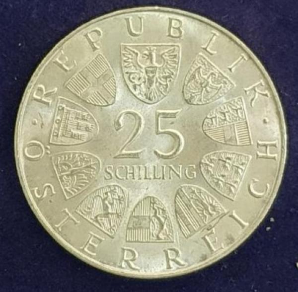 25 Schilling 1972, Carl Michael Ziehrer, Österreich, Silber 800